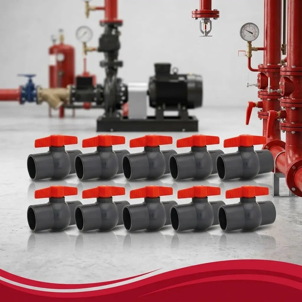 Kidde 3/4 2-Way Ball Valve Pack of 10 UL/FM Approved Durable Fire Protection for Contractors