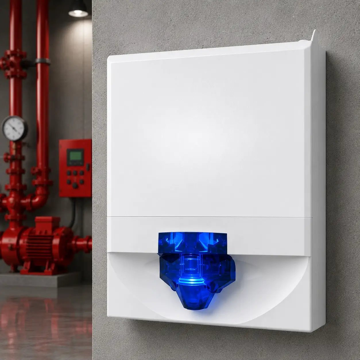Kidde White Strobe Blue Lens Fire Alert Light for Safety Experts