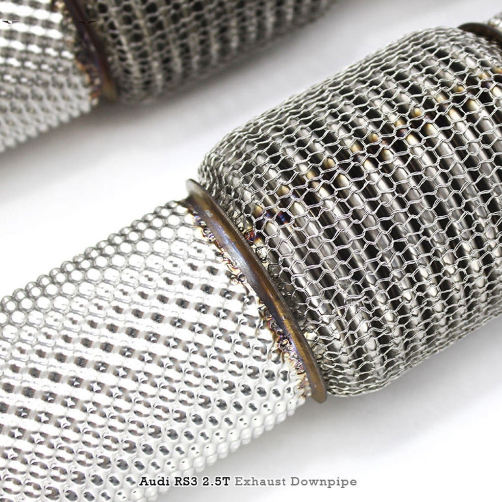 Racing High Flow Stainless Straight Downpipe for Audi RS3 TTRS 2.5T