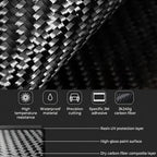 Dry Carbon Fiber Dashboard Panel Overlay for Model S/X 2021+ | 3 Finishes | UV Protected | Peel & Stick