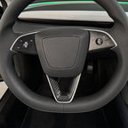 TESERT Dry Carbon Fiber Steering Wheel V-Cover for Model 3 Highland & Y Juniper