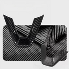 TESERT Dry Carbon Fiber Steering Wheel V-Cover for Model 3 Highland & Y Juniper