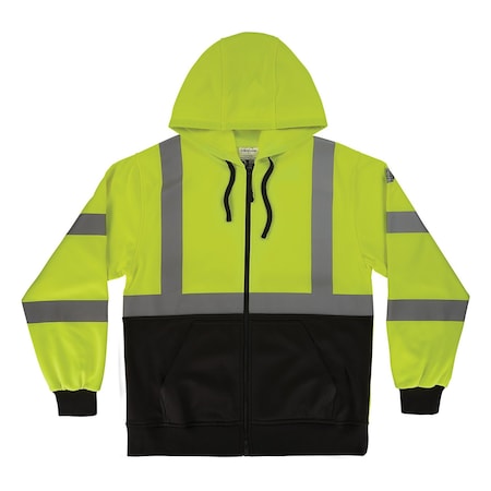 Hi-Vis Sweatshirt,L,Lime