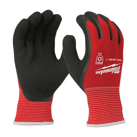 Level 1 Cut Resistant Latex Dipped Insulated Winter Gloves - Small (12 pair)