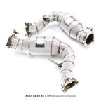 Free Flow 304 Stainless Exhaust Downpipe for Audi S4 S5 B8
