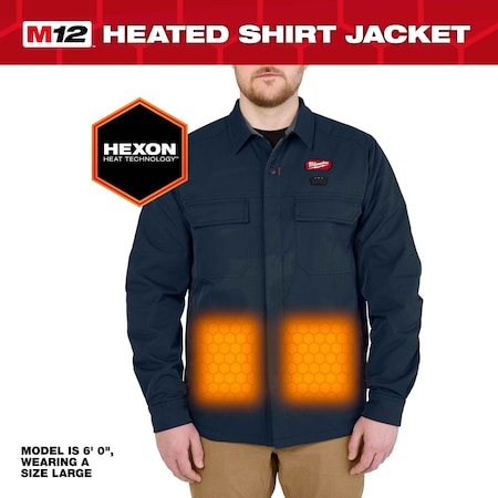Heated Shirt/Jacket,Polyester,M
