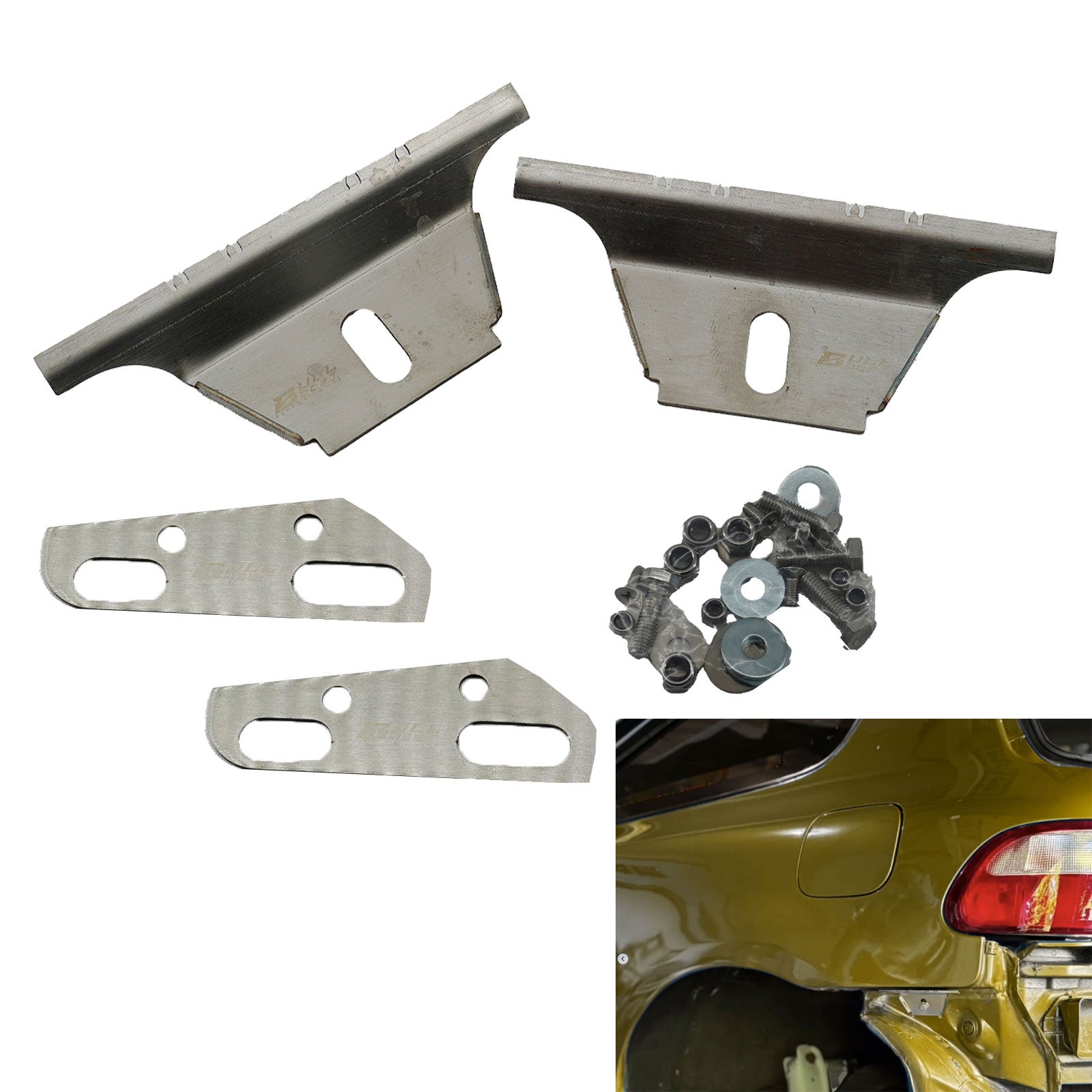 Bumper Lift Kit For Honda Civic EK EG CRX Gap Fix With Hardware Rear Hatch