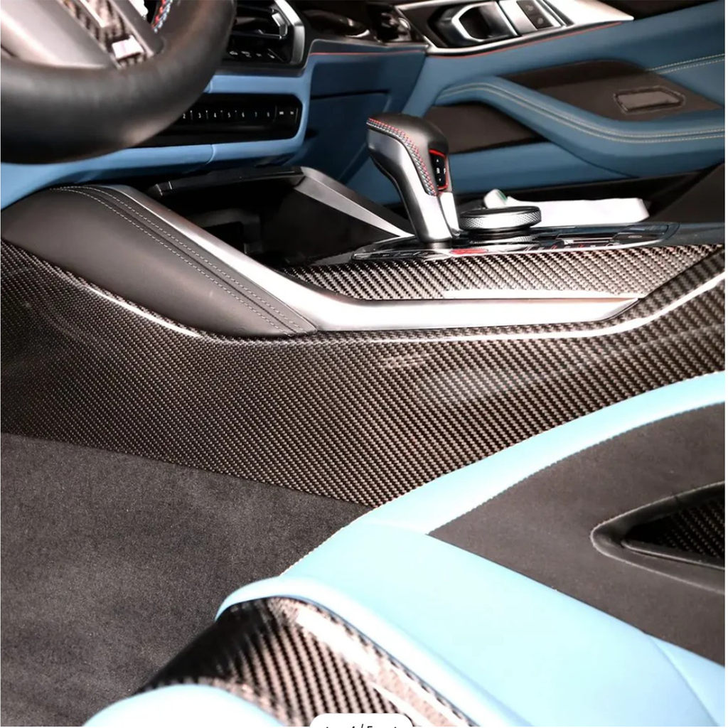 Carbon Fiber Center Console Cover for BMW G80 G81 M3 G82 G83 M4 G87 M2