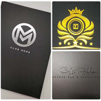 Yescom Personalized Check Presenters LED Menu Holder PU Leather 5x9in Set(5)