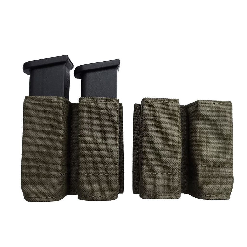 Esstac Glock 43x Double Pistol GAP KYWI Pouch - with 2 Malice Clips