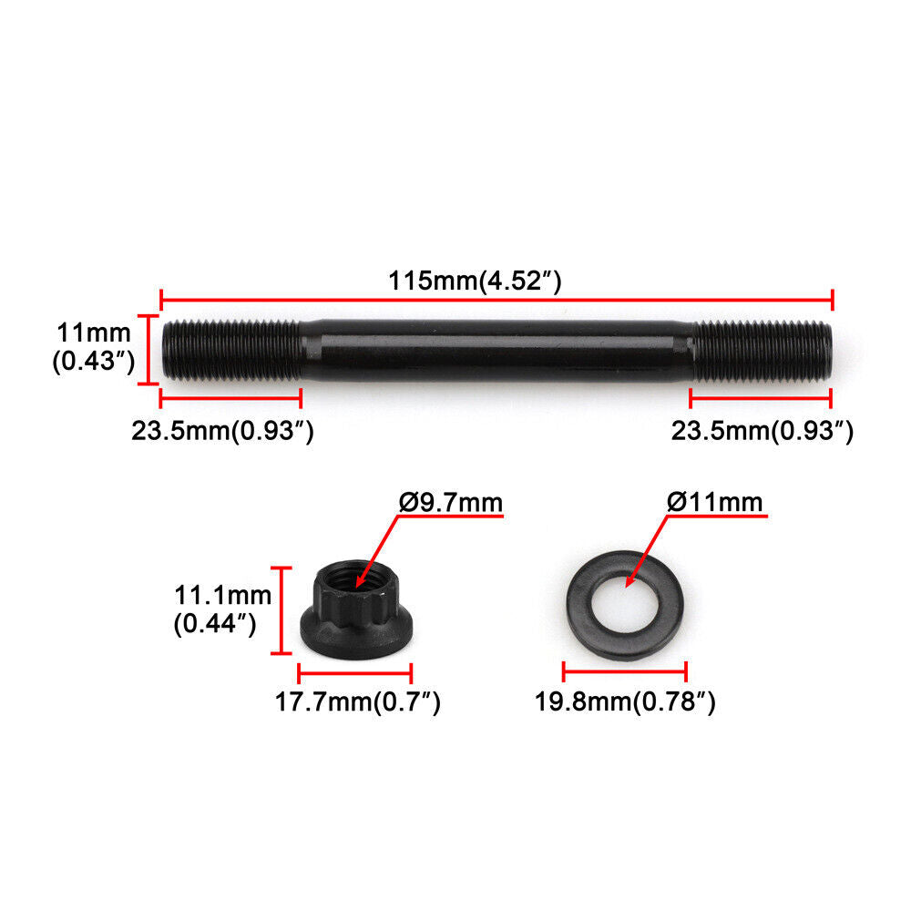 Heavy Duty Engine Cylinder Head Stud Bolt Kit for Mitsubishi EVO 8 EVO 9 Eclipse 1994-2019