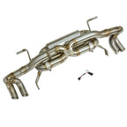 Titanium High Pitch Valved Exhaust System for Lamborghini Gallardo LP