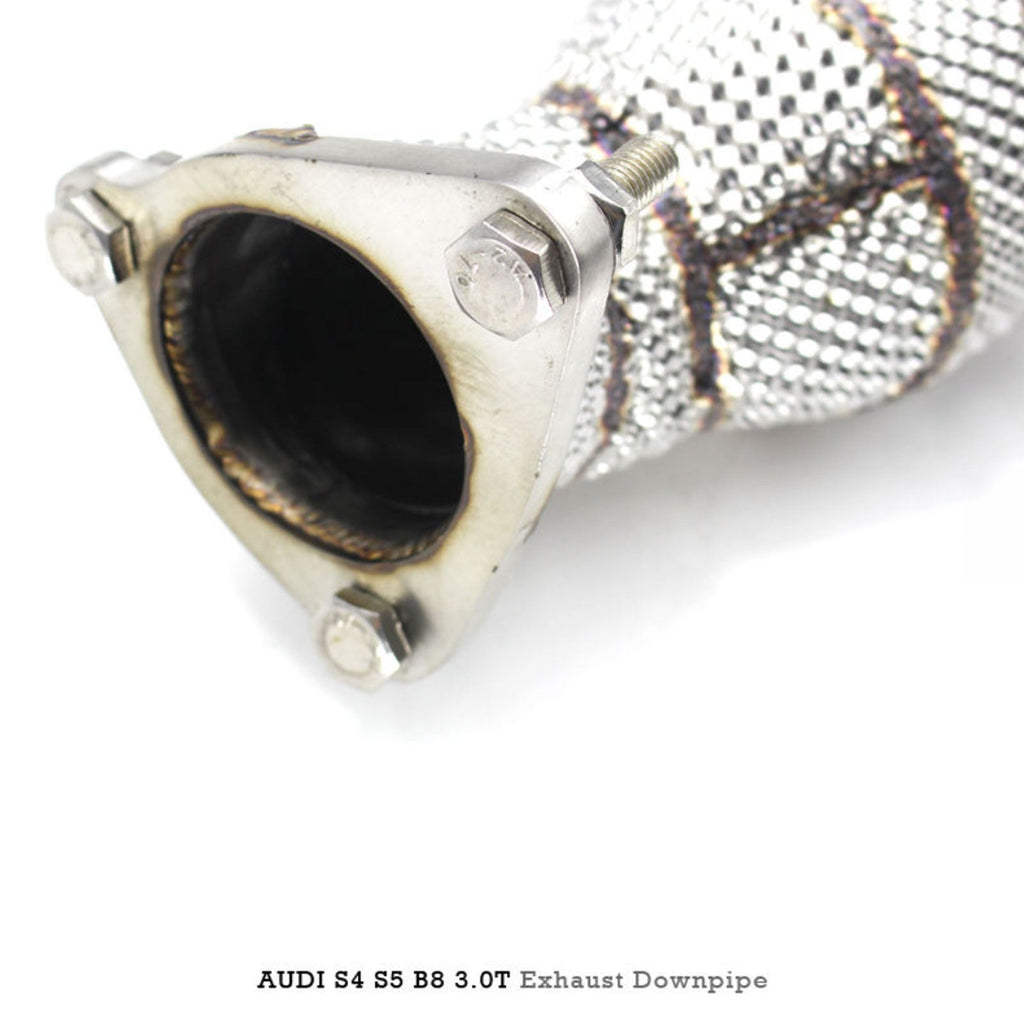 Free Flow 304 Stainless Exhaust Downpipe for Audi S4 S5 B8