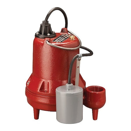 EffluentPump,25ft,10.5A,0.5hp,115VAC