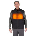 Axis Heated Vest, Polyester, 2 to 8 hours Heating Time, 3 Heat Settings, Black, M