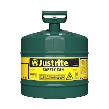 TYPE I SAFETY CAN,Steel,Green,5 gal