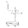 Air Drum Pump, 3 gpm, 150 psi, 1:1