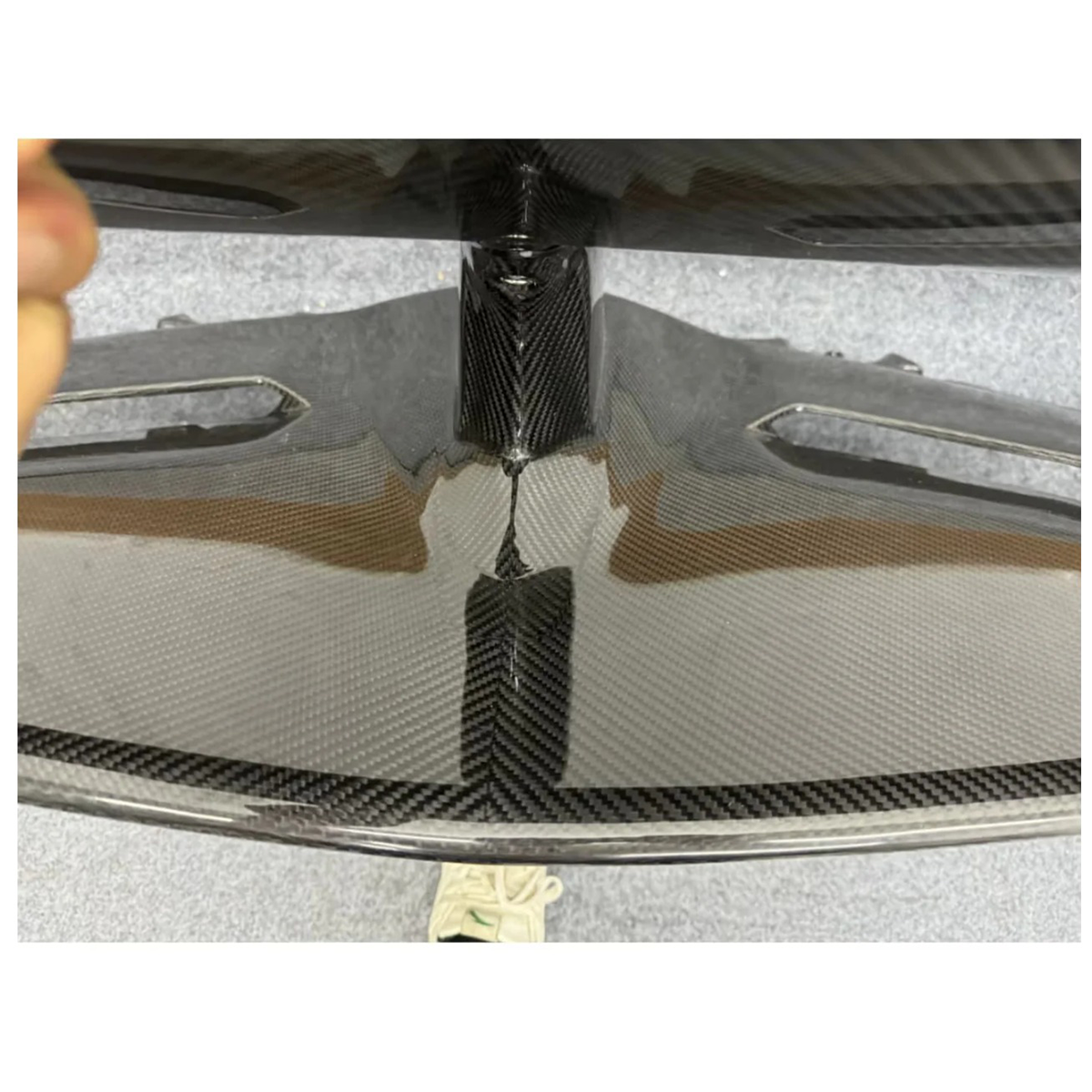 SVJ Style Dry Carbon Fiber Rear Wing with Base for Lamborghini Aventador LP700 LP750 SVJ