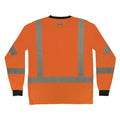 Hi-Vis Shirt,2XL,Orange,Long Sleeve