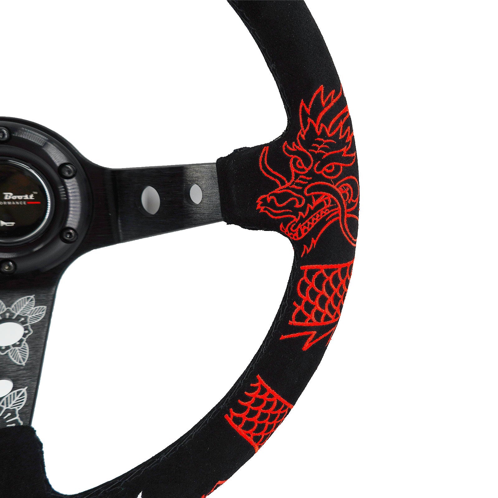 Track Ready 350mm Racing Steering Wheel + Hub Adapter Boss Kit for Civic, Del Sol, Integra