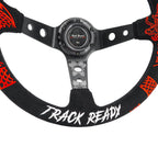 Track Ready Suede Steering Wheel For 01-06 BMW 320 325 328 330 M3 Z4 E90 Mini Cooper