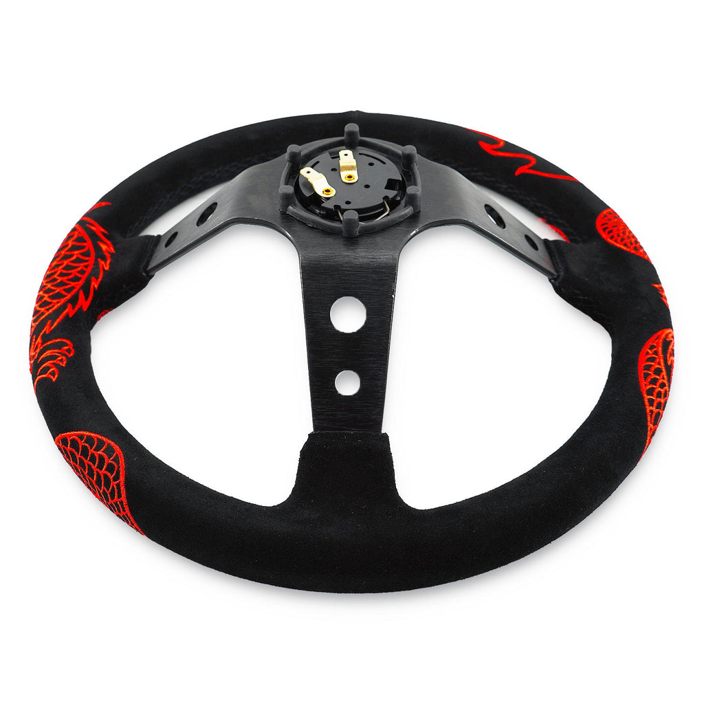 Track Ready Suede Steering Wheel For 01-06 BMW 320 325 328 330 M3 Z4 E90 Mini Cooper
