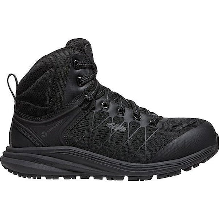 Women's Carbon Fiber Toe Athletic High-Top Shoe, Black/Raven, 11, W, 1027109