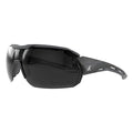 Kabru, Safety Glasses, Anti-Fog & Anti-Scratch, Smoke Lens, Black/Gray Frame, Half-Frame