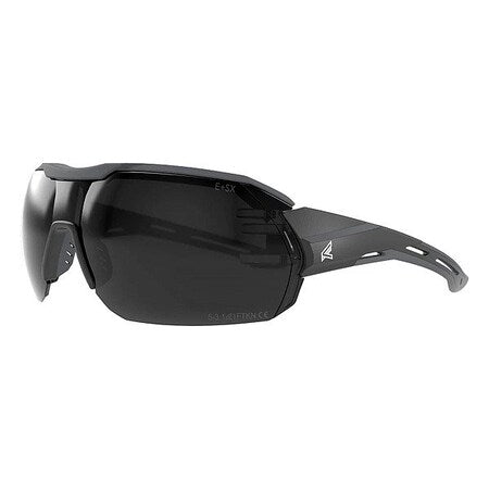 Kabru, Safety Glasses, Anti-Fog & Anti-Scratch, Smoke Lens, Black/Gray Frame, Half-Frame