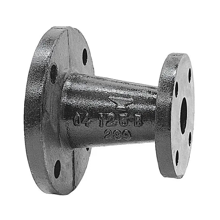 6" X 4" Black Cast Iron Flanged Reducer for Fire Safety