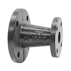 6" X 4" Black Cast Iron Flanged Reducer for Fire Safety