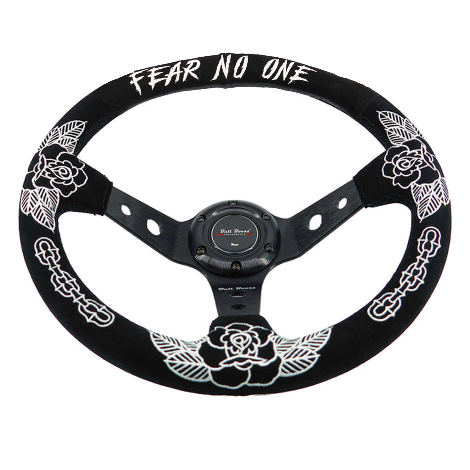 BW Rose 350mm Racing Steering Wheel + Hub Adapter Boss Kit for Civic, Del Sol, Integra