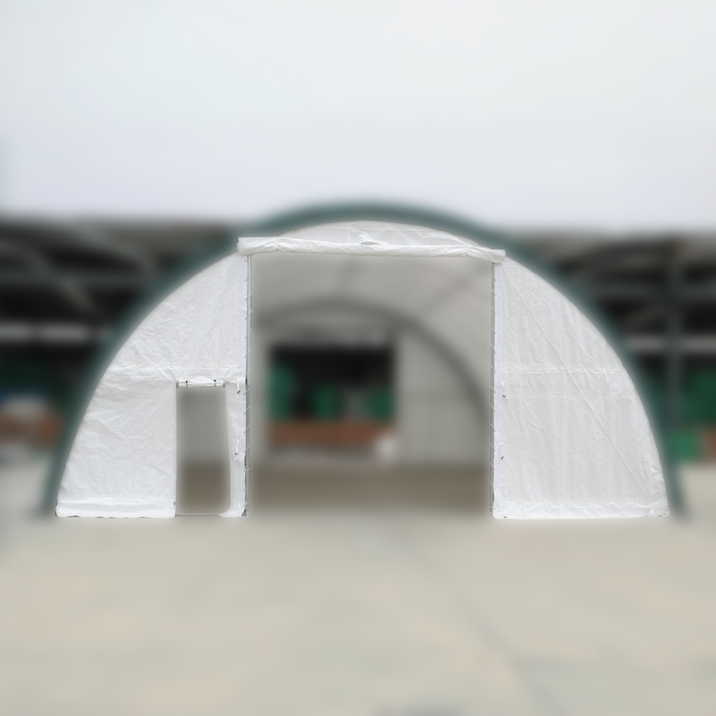 Front/Rear Panel with Roll-up Door for W40'xL80'xH20' Storage Shelter