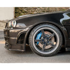 Carbon Fiber Z Tune Style Front Fender for Nissan Skyline R34 GTT GTR