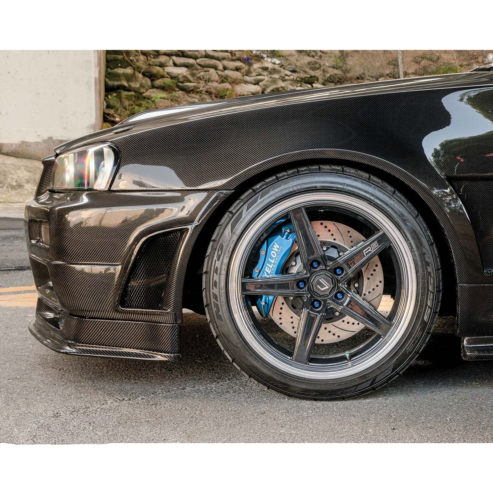 Carbon Fiber Z Tune Style Front Fender for Nissan Skyline R34 GTT GTR