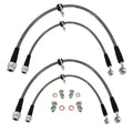Stainless Steel Front & Rear Brake Line Kit for 92-95 Honda Civic w/rear disc EG