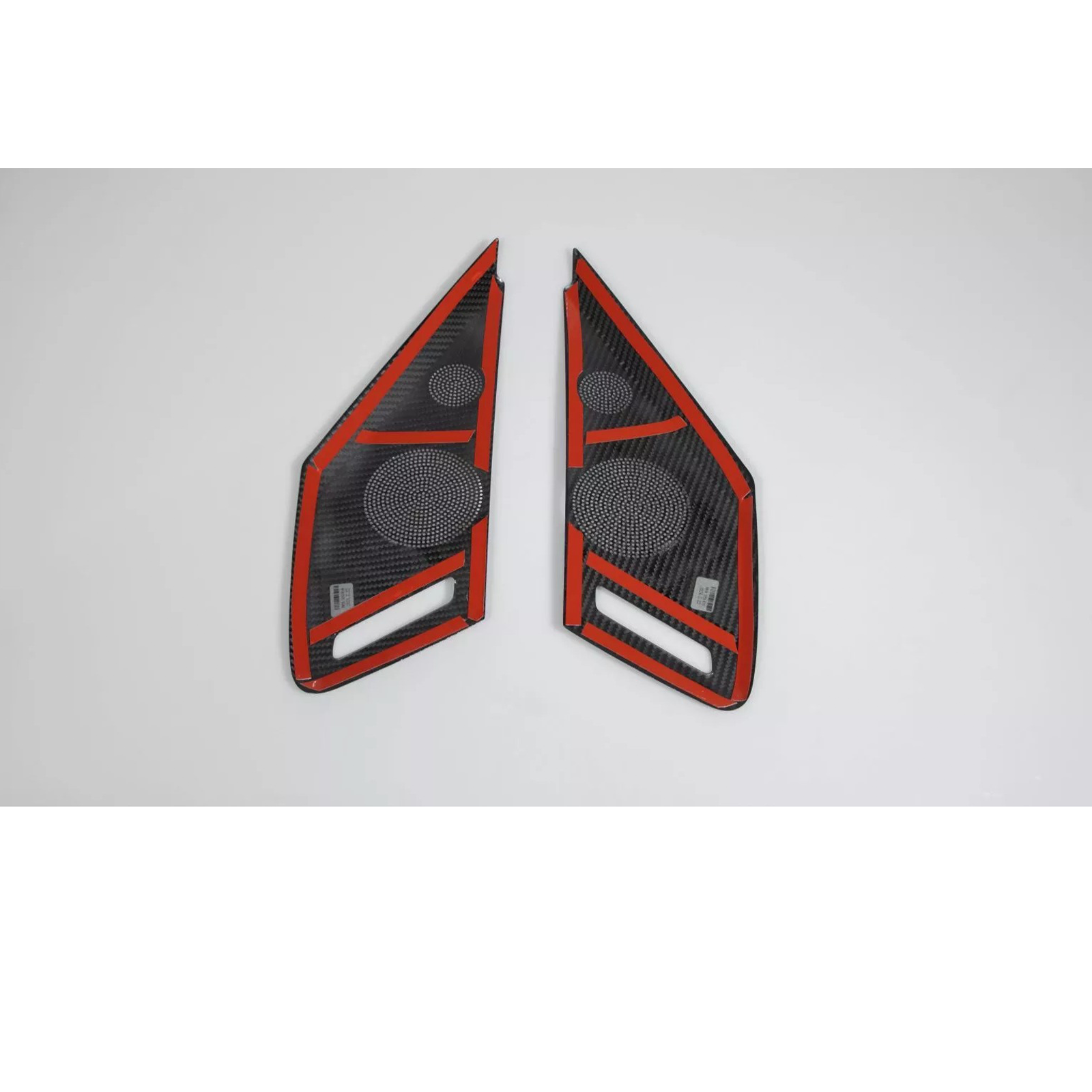 Dry Carbon Fiber Door Speaker Cover Trim for Chevrolet Corvette C8