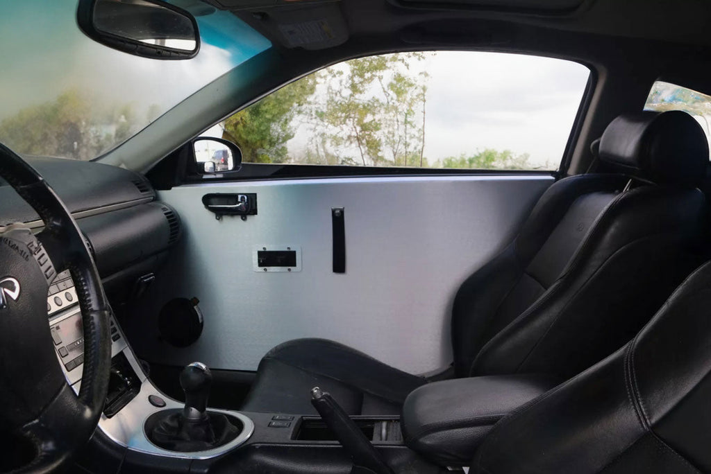 Aluminum Door Cards Panels For 2003-2007 G35 Coupe Lightweight Racecar US