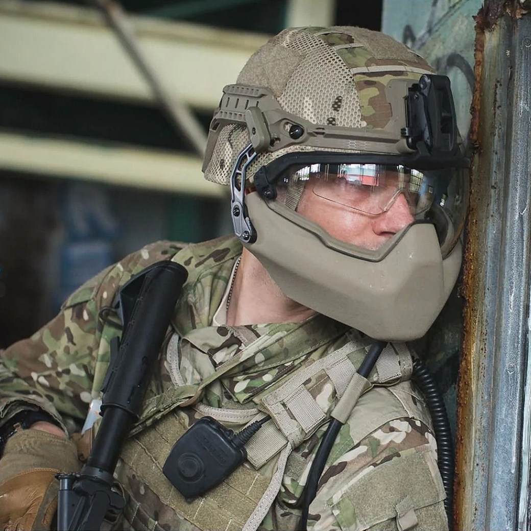 Galvion Viper Mandible Guard - Ballistic and Wired