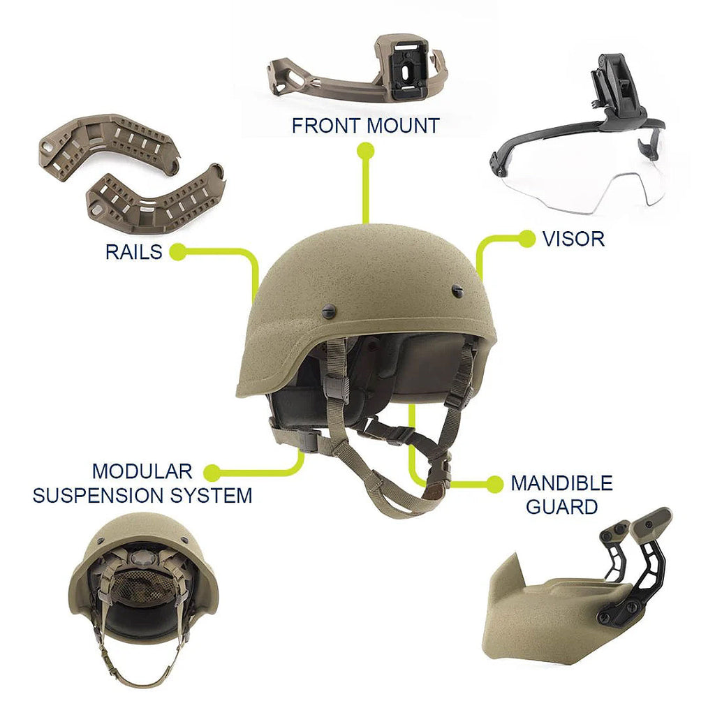 Galvion Viper Modernization Kit - Tan/Multicam