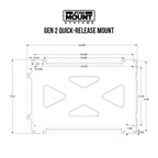 Quick Release Mount for Gen 2 Star-Mount