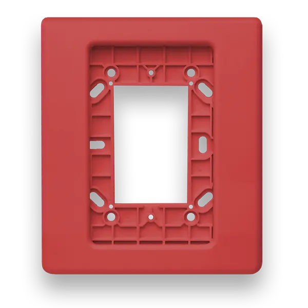 Genesis LED EG1 Wall Trim Plate Red Compact Fire Safety System