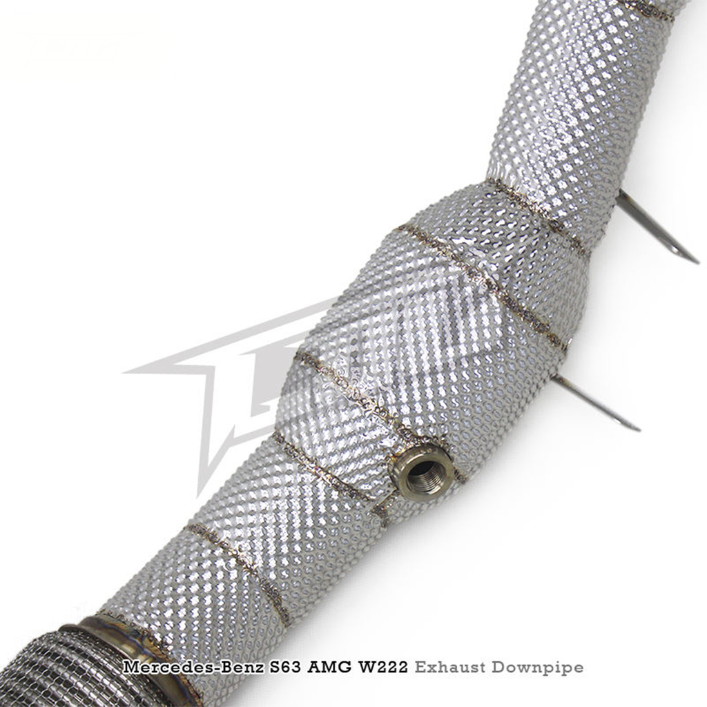 High Flow Catted Stainless Steel Downpipe for Mercedes Benz S560 S580 4.0T