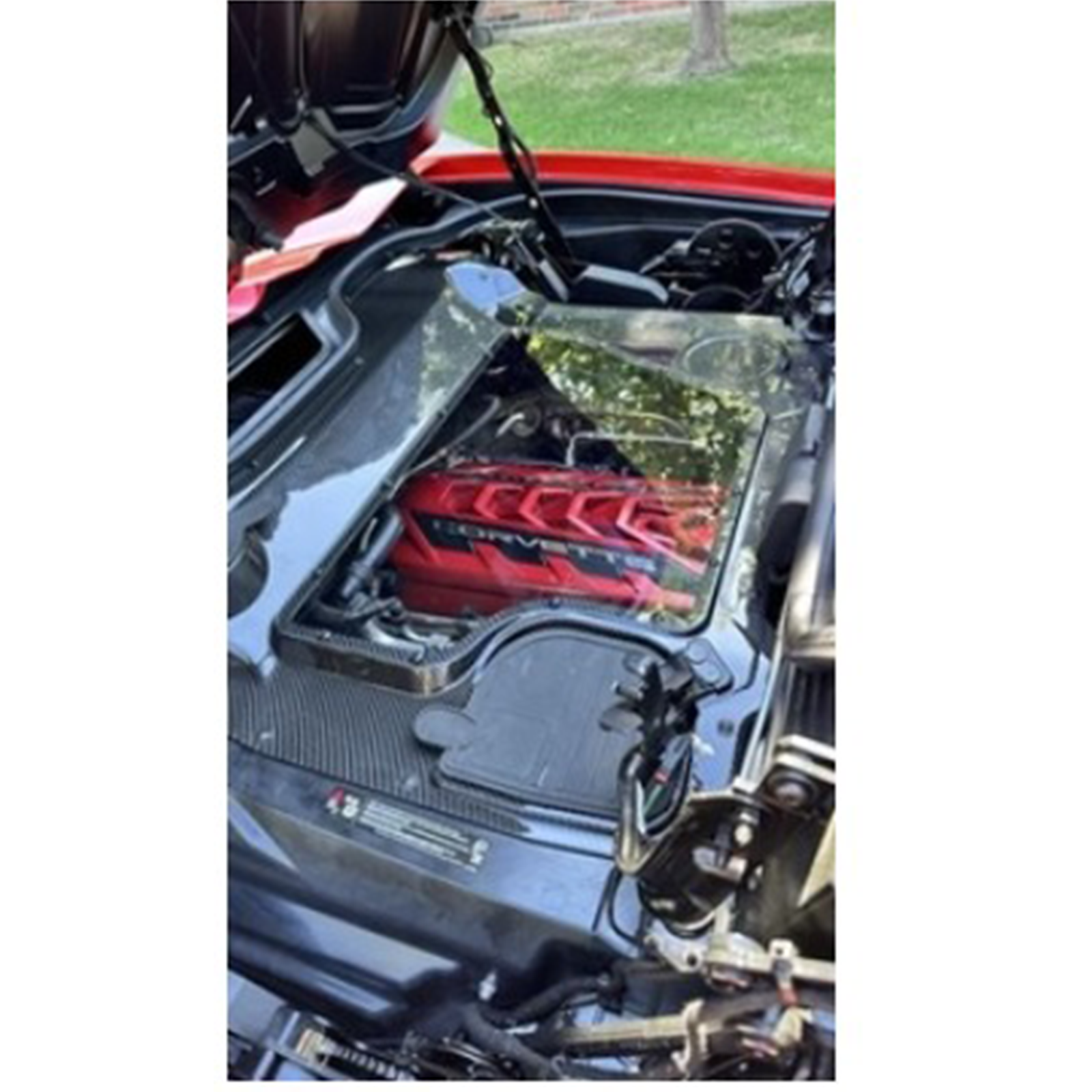 Prepreg Carbon Fiber Engine Bay Cover for Chevrolet Corvette C8 Z51 Z06 HTC Convertible
