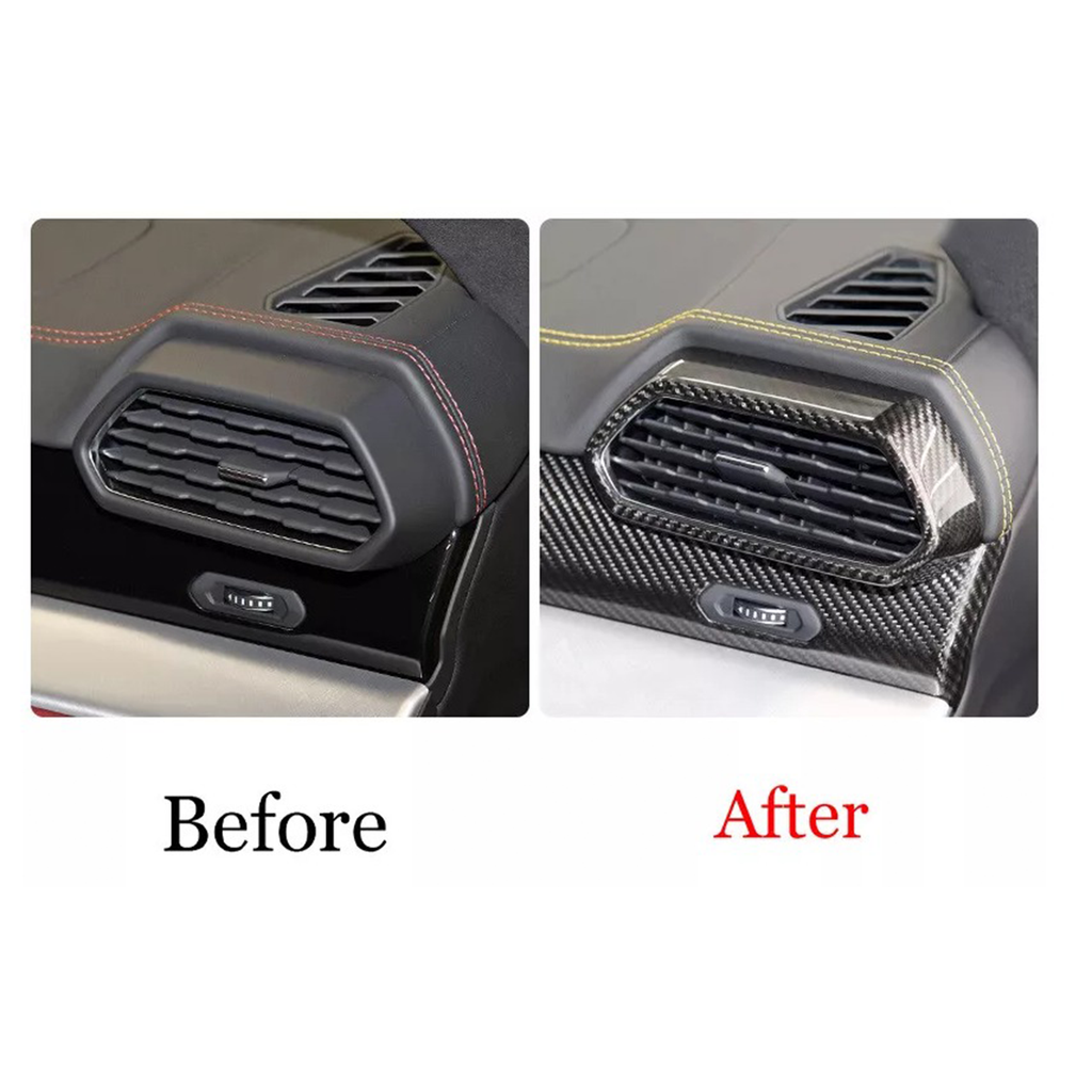 Dry Carbon Fiber AC Air Outlet Vent Cover for Lamborghini Urus