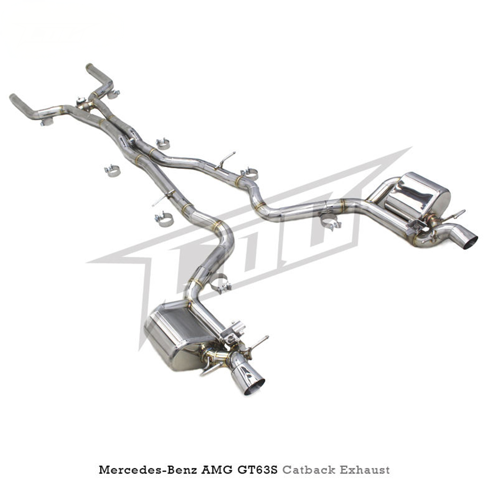 T304 Stainless Steel Catback Exhaust System for Mercedes Benz AMG GT63 GT63S X290 4.0T