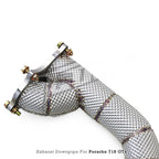 High Flow Exhaust Downpipe for Porsche Cayman 718 GT4 RS 4.0L 2022-2025 Catless