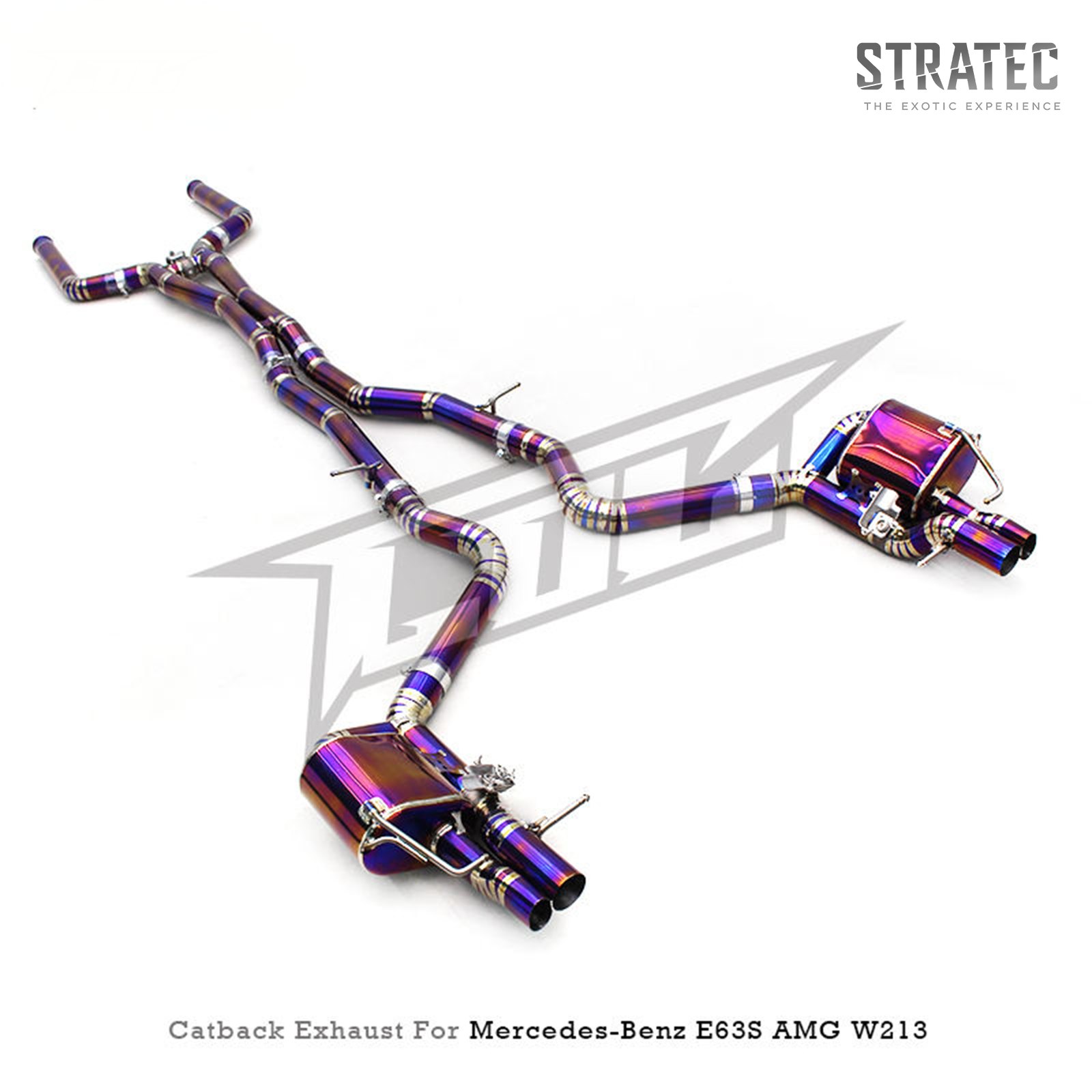 Titanium Valved Catback Exhaust System for Mercedes Benz E63 E63S AMG W213 4.0TT