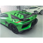 SVJ Style Dry Carbon Fiber Rear Wing with Base for Lamborghini Aventador LP700 LP750 SVJ