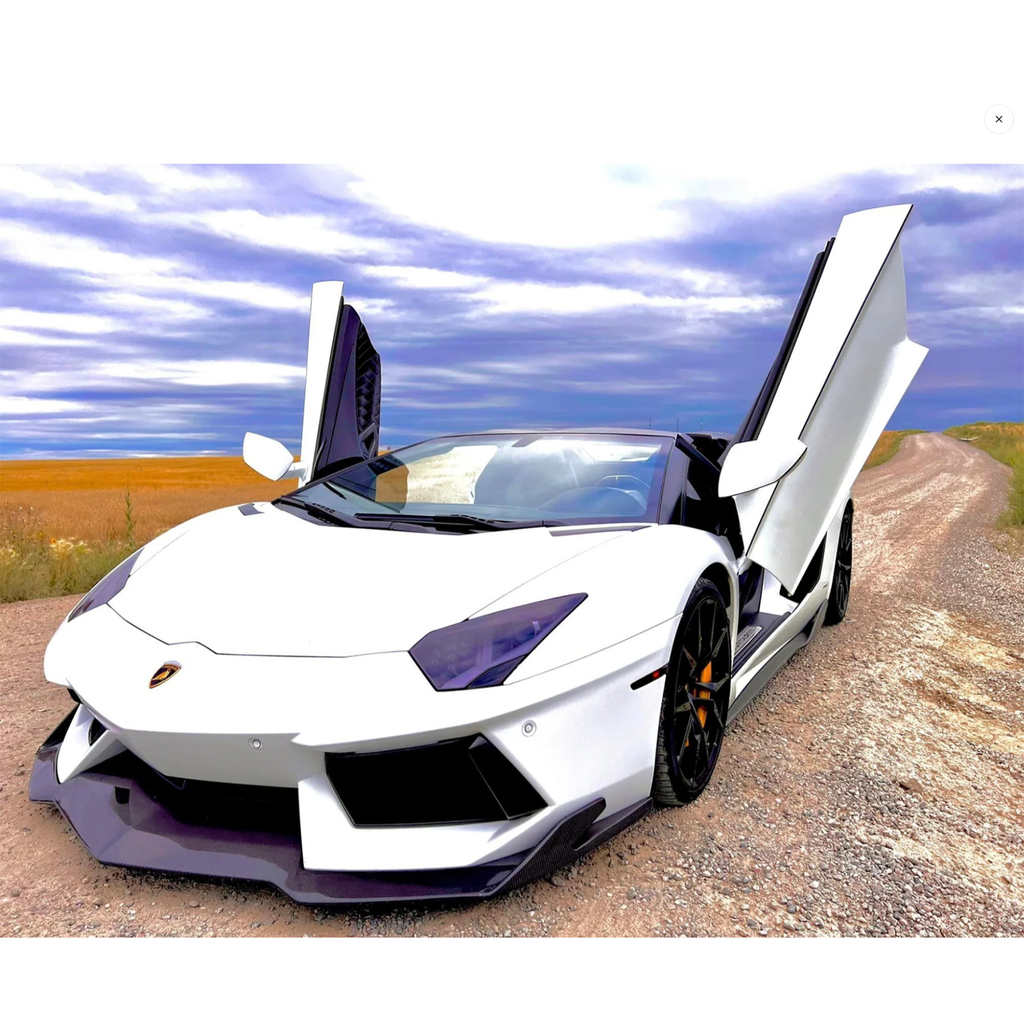 V2 Style Dry Carbon Fiber Front Lip for Lamborghini Aventador